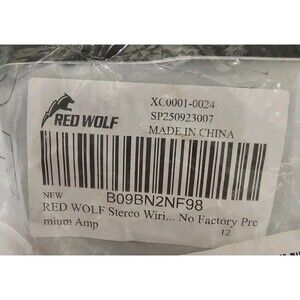 RED WOLF stereo wiring harness Xc0001-0024 2003–2018 Ford, Lincoln, and Mercury